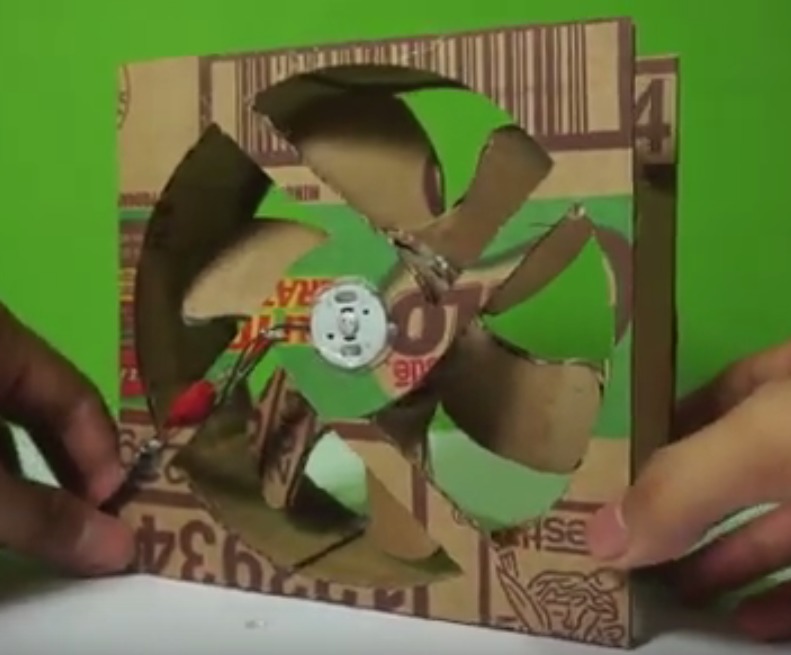 baling baling kipas angin cooling fan pc dari kardus 2024