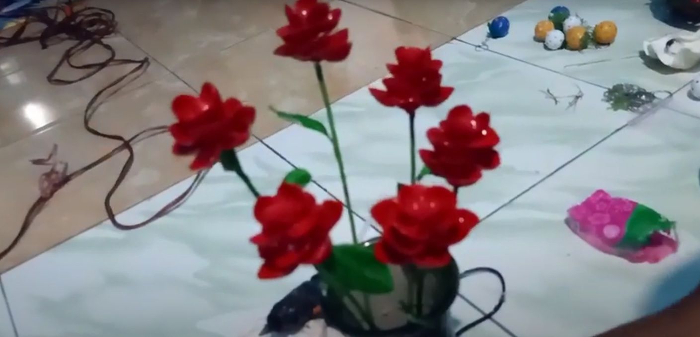 kerajinan bunga mawar dari kulit kerang 2024