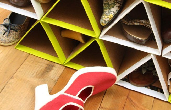 rak sepatu dari kardus 2024